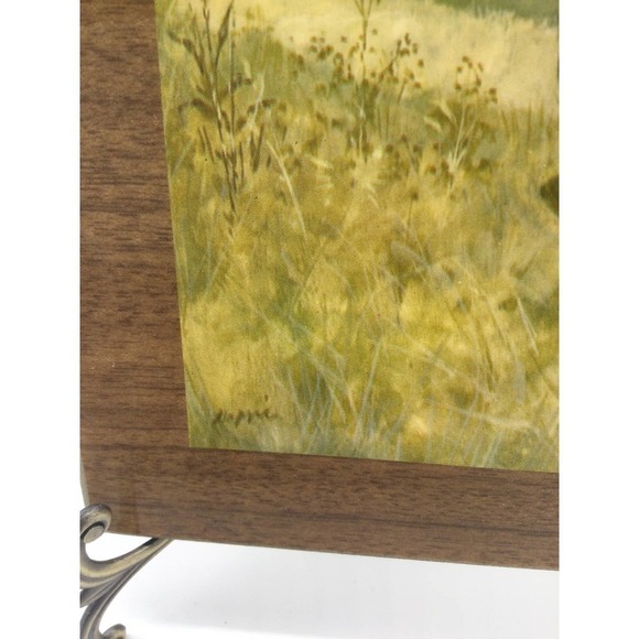 9” Vintage oil friends wall art ad wood oil lantern reflections Rudy nappi - Picture 3 of 7